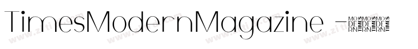 TimesModernMagazine 字体转换